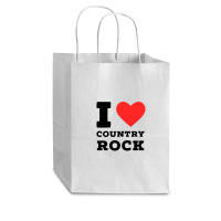 I Love Country Rock Cub Paper Bag - 8 X 4 1/2 X 10 1/4 | Artistshot