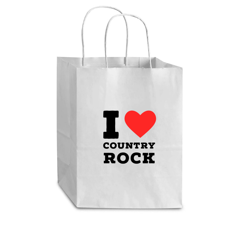 I Love Country Rock Cub Paper Bag - 8 X 4 1/2 X 10 1/4 | Artistshot