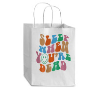 Sleep When You're Dead Aesthetic Trendy Costume 2022 Cub Paper Bag - 8 X 4 1/2 X 10 1/4 | Artistshot