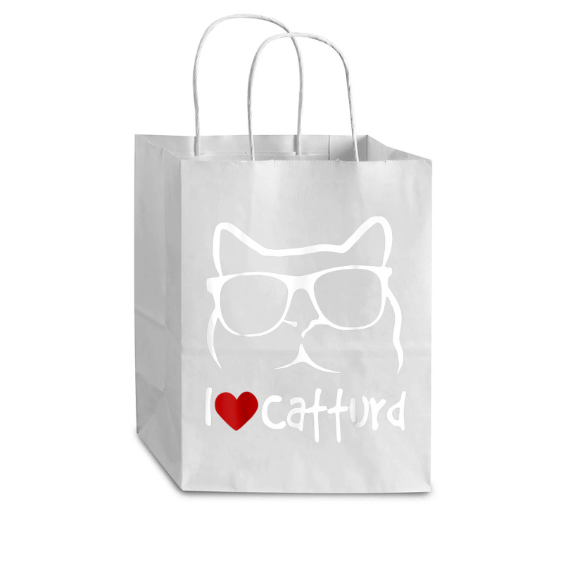 I Love Catturd Cub Paper Bag - 8 X 4 1/2 X 10 1/4 | Artistshot