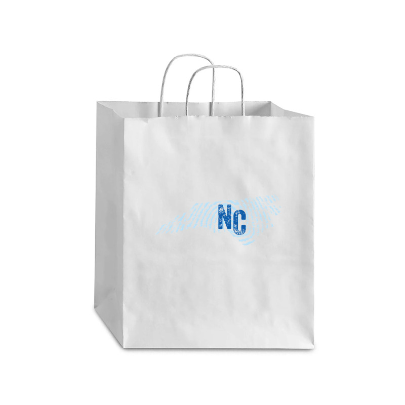 Home State Fingerprint North Carolina Debie Paper Bag - 10 x 5 x 13 by JemmaLyna | Artistshot