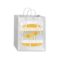 Funny Electrician Art Men Women Licensed Electrician Lineman Premium Debie Paper Bag - 10 X 5 X 13 | Artistshot