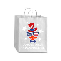 Funny Duck Lover 4th Of July Patriotic Pun Tops Men Kids Boy Debie Paper Bag - 10 X 5 X 13 | Artistshot