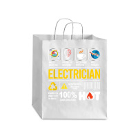 Electrician Multitasking Sarcasm Job Pride Proud Electrician Debie Paper Bag - 10 X 5 X 13 | Artistshot