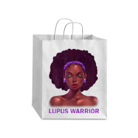 Womens Afro African American Black Woman Lupus Warrior Debie Paper Bag - 10 X 5 X 13 | Artistshot