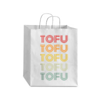 Tofu Foodie Vegetarian Retro Style World Vegan Day Tank Top Debie Paper Bag - 10 X 5 X 13 | Artistshot