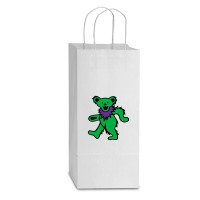 Greeny Grateful Double Wine Paper Bag - 6 1/2 X 3 1/2 X 12 3/8 | Artistshot