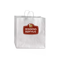 Jensen's Bøfhus Resto Jumbo Paper Bag - 18 X 7 X 18 3/4 | Artistshot