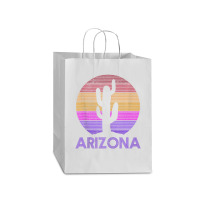 Arizona Vintage Retro Cactus Souvenir Mart Paper Bag -13 X 7 X 17 | Artistshot