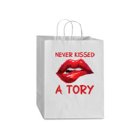 Never Kissed A Tory  3 Mart Paper Bag -13 X 7 X 17 | Artistshot