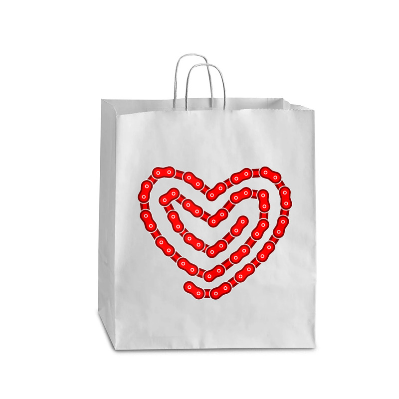 Fancy Bicycle Chain Biking Biker Heart Cycling Tank Top Queen Paper Bag - 16 X 6 X 19 1/4 | Artistshot