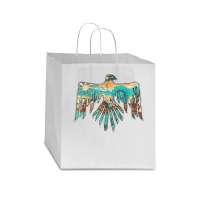 Roam Free Thunderbird Western Boho Star Paper Bag - 13 X 7 X 13 | Artistshot