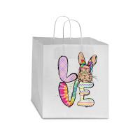 Funny Easter Bunny With Glasses For Women And Rabbit Lover T Shirt Star Paper Bag - 13 X 7 X 13 | Artistshot