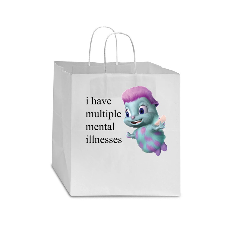 Bibble Mental Illness Rights Star Paper Bag - 13 X 7 X 13 | Artistshot