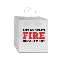 Lafd Los Angeles Fire Department Star Paper Bag - 13 X 7 X 13 | Artistshot