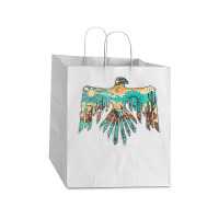 Roam Free Thunderbird Western Boho Take Out Paper Bag - 14 X 10 X 15 1/2 | Artistshot