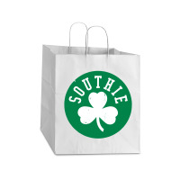 Southie Irish St Patricks Day Take Out Paper Bag - 14 X 10 X 15 1/2 | Artistshot