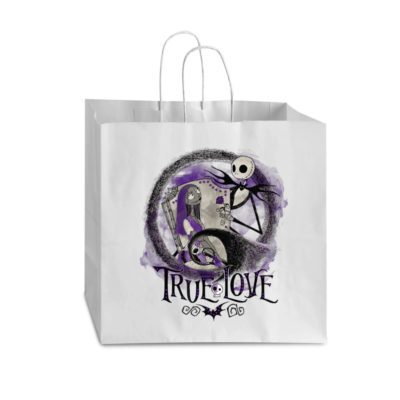 Funny Nightmare Before Christmas Valentines Jack True Love Vogue Paper Bag - 16 X 6 X 12 | Artistshot