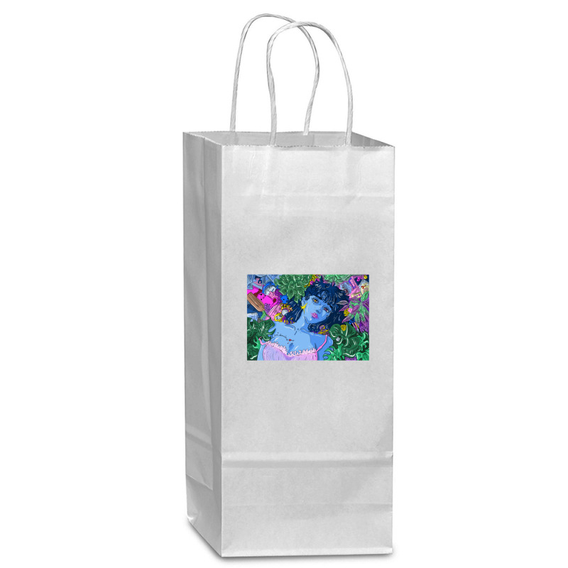 Perfect Blue Misa Illustration Wine Paper Bag - 5 1/2 X 3 1/4 X 13 | Artistshot