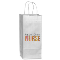 Leopard Infection Control Nurse Print For Nursing Student Long Sleeve Wine Paper Bag - 5 1/2 X 3 1/4 X 13 | Artistshot