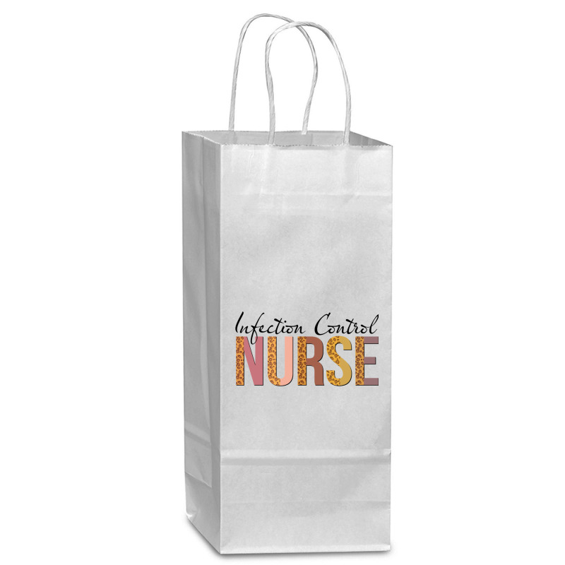 Leopard Infection Control Nurse Print For Nursing Student Long Sleeve Wine Paper Bag - 5 1/2 X 3 1/4 X 13 | Artistshot