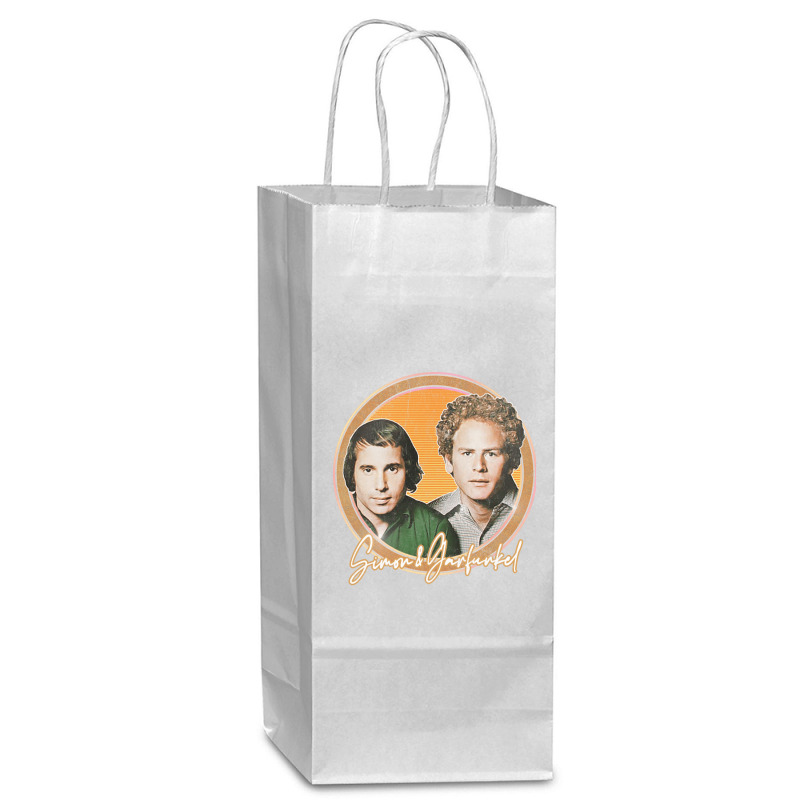 Simon Amp Garfunkel Retro Style Fan Design Wine Paper Bag - 5 1/2 X 3 1/4 X 13 | Artistshot