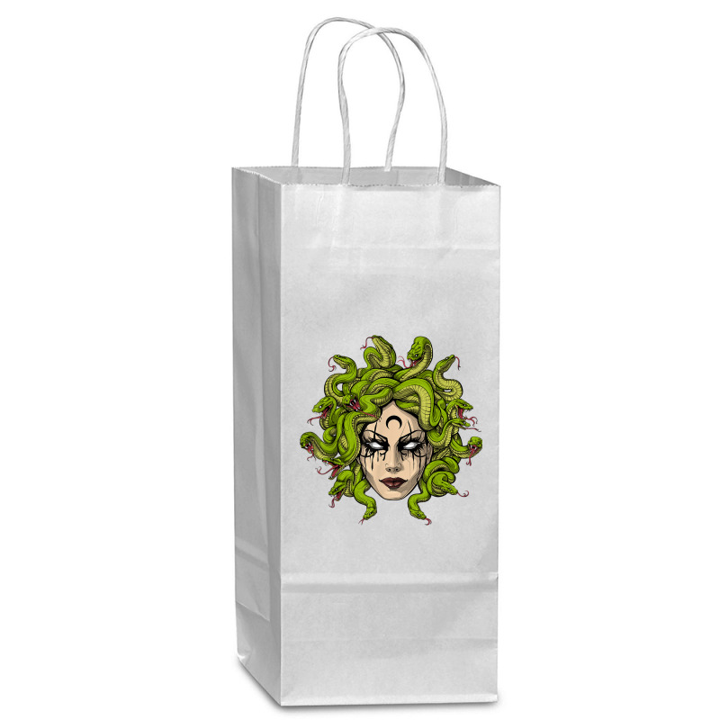 Medusa Greek Goddess Snakes Ancient Greece Mythology Gothic Wine Paper Bag - 5 1/2 X 3 1/4 X 13 | Artistshot