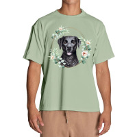 Black Labrador Retriever Dog Portrait T  Shirt Black Labrador Retrieve Urban Heavy T-shirt | Artistshot