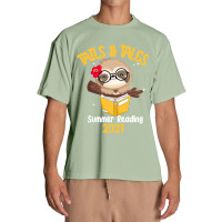 Tails And Tales Summer Reading 2021 Sloth Book Lovers T Shirt Urban Heavy T-shirt | Artistshot