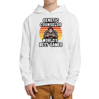 Genetic Counselor Worlds Best Gamer By Unabashed Enthusiasm Urban Pullover Hoodie | Artistshot