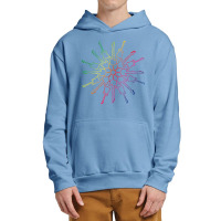 Colored Kaleidoscope Pattern Electric Guitar Gift Urban Pullover Hoodie | Artistshot