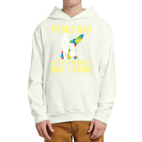 Autism Proud Dad Of The Toughest Girl Daddy Shirt Autism Dad T Shirt Urban Pullover Hoodie | Artistshot