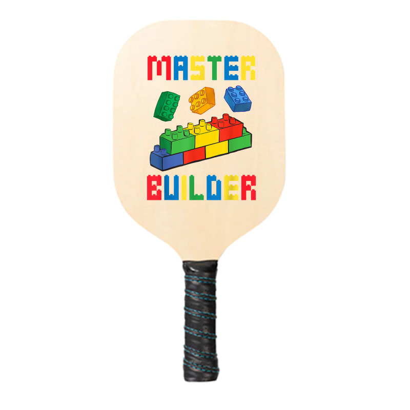 Brick Builder Funny Blocks Building Master Builder Toys Kids T Shirt Pickleball Paddle | Artistshot