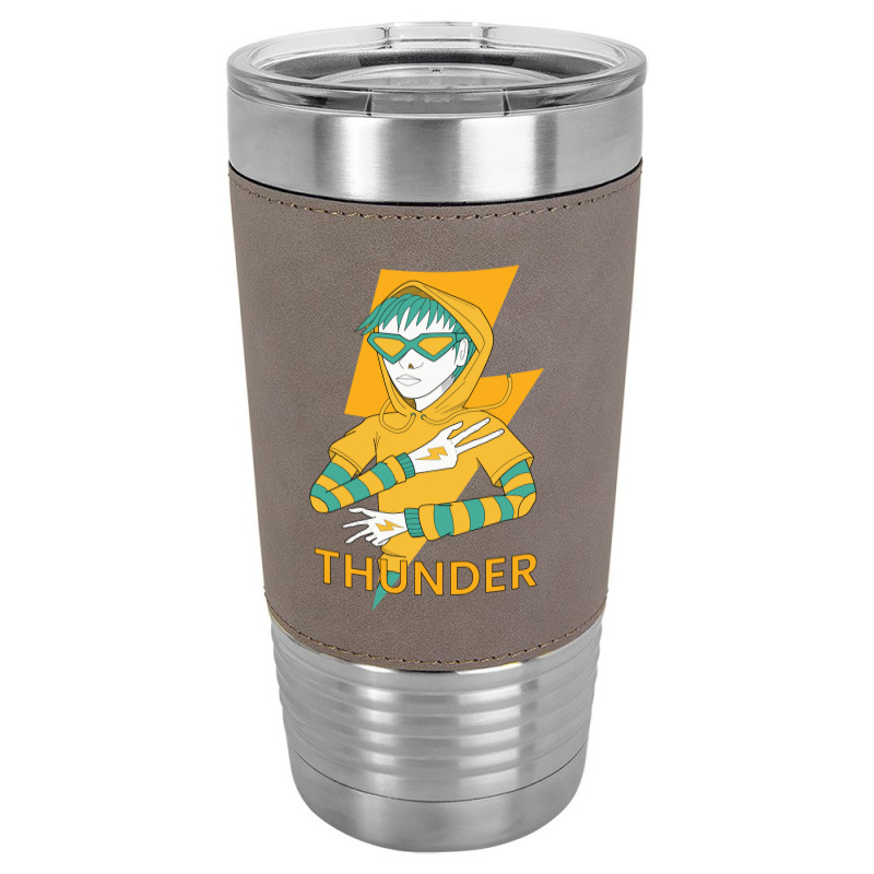 Thunder Man Leatherette Tumbler | Artistshot