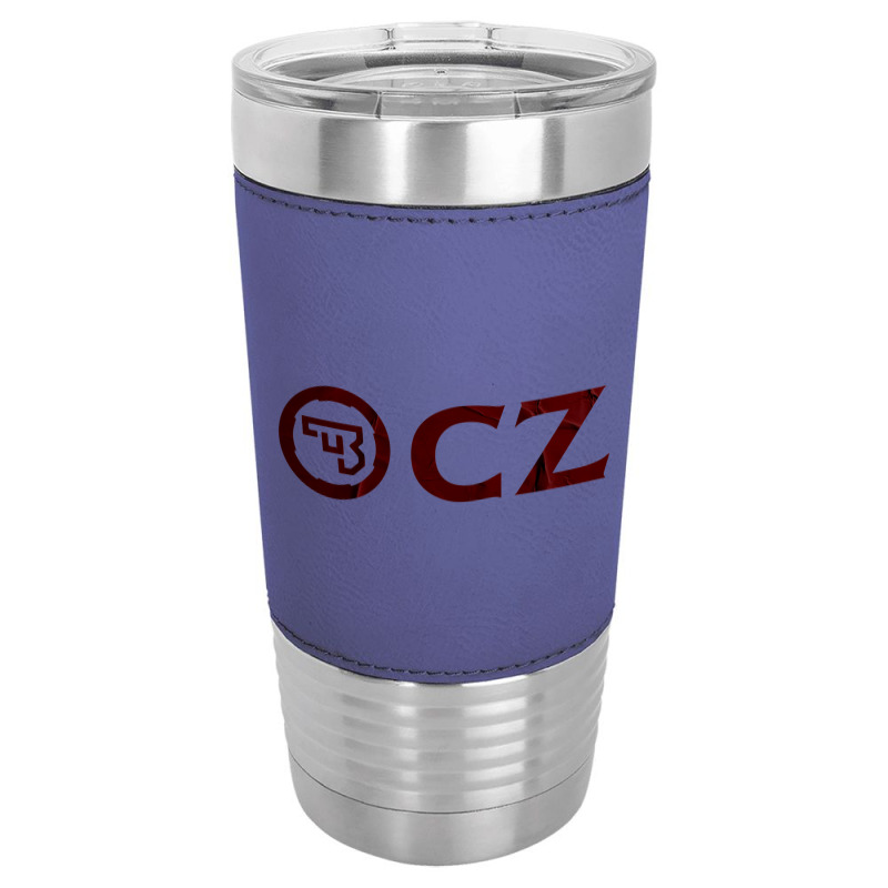 Enticing Simple Cz Pistol Red Design Leatherette Tumbler | Artistshot