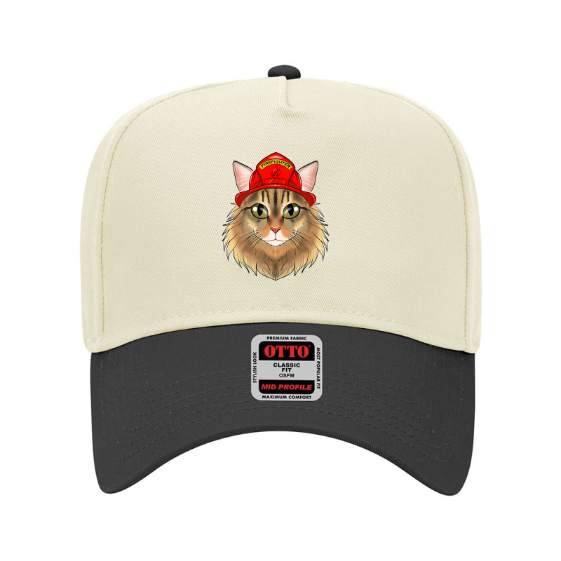 Cat Lover I Fireman Cat I Firefighter Siberian Cat Premium Adjustable Baseball Cap by Yuh2105 | Artistshot