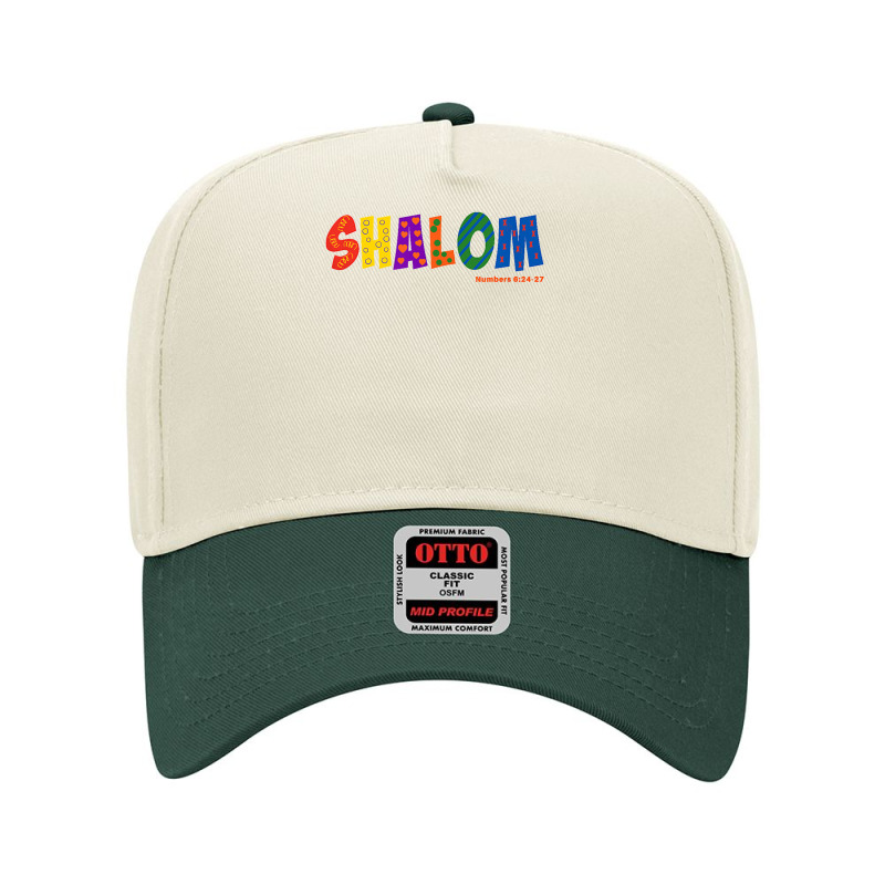 Colorful Shalom T Shirt Adjustable Baseball Cap by tamkyfashions | Artistshot