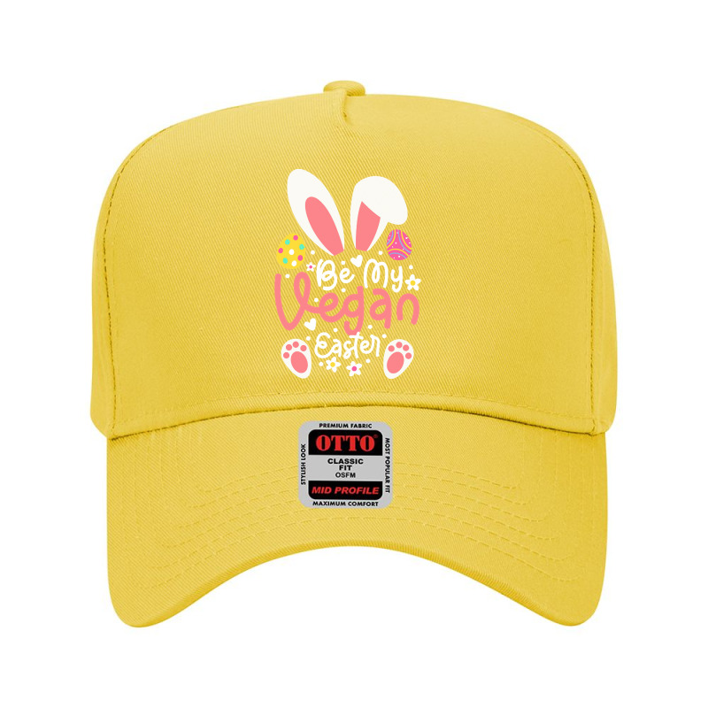 Easter Ears T  Shirt Be My Vegan Easter Ears Vegan Apparel Matching Fa Adjustable Baseball Cap by catharine74533 | Artistshot