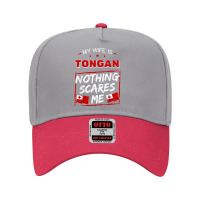 My Wife Is Tongan Kingdom Of Tonga Heritage Roots Pride Flag T Shirt Adjustable Baseball Cap | Artistshot