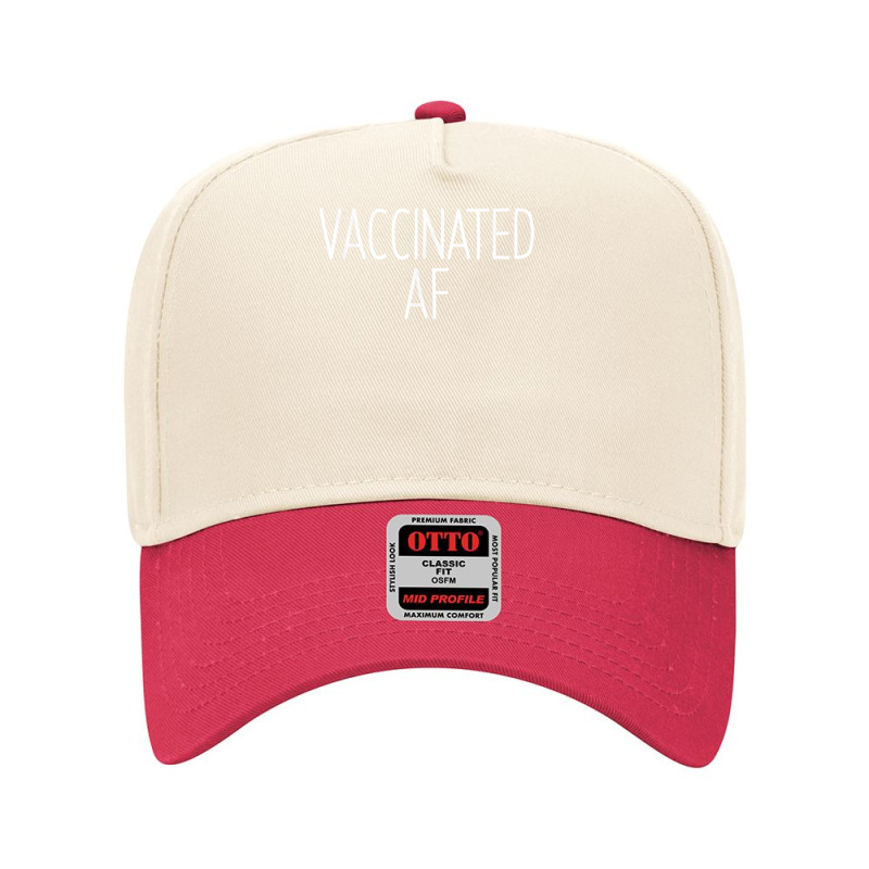 Vaccinated Af  Pro Vaccine Vaccination Science Health Gift T Shirt Adjustable Baseball Cap by oluwafemimccullers | Artistshot