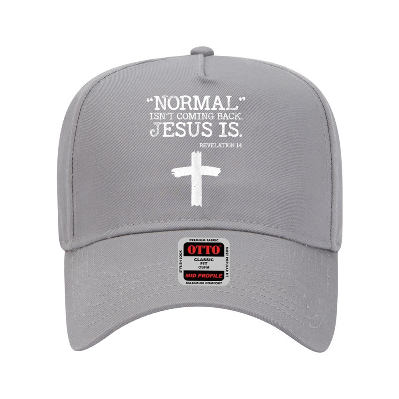 Normal Isn't Coming Back But Jesus Is Revelation 14 Costume Tank Top Adjustable Baseball Cap by emaliekrein | Artistshot