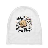 Move At Your Pace Baby Beanies | Artistshot