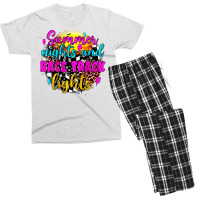 Summer Nights And Race Track Lights Men's T-shirt Pajama Set | Artistshot