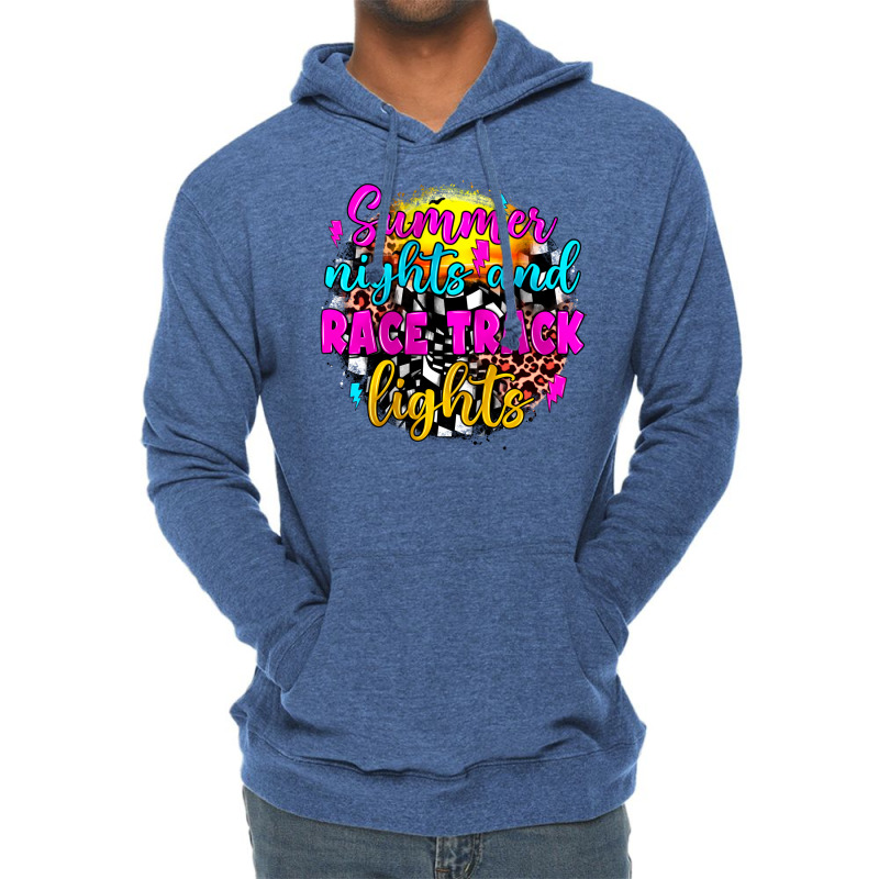 Summer Nights And Race Track Lights Lightweight Hoodie by JahusDesignShop | Artistshot