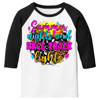 Summer Nights And Race Track Lights Youth 3/4 Sleeve | Artistshot