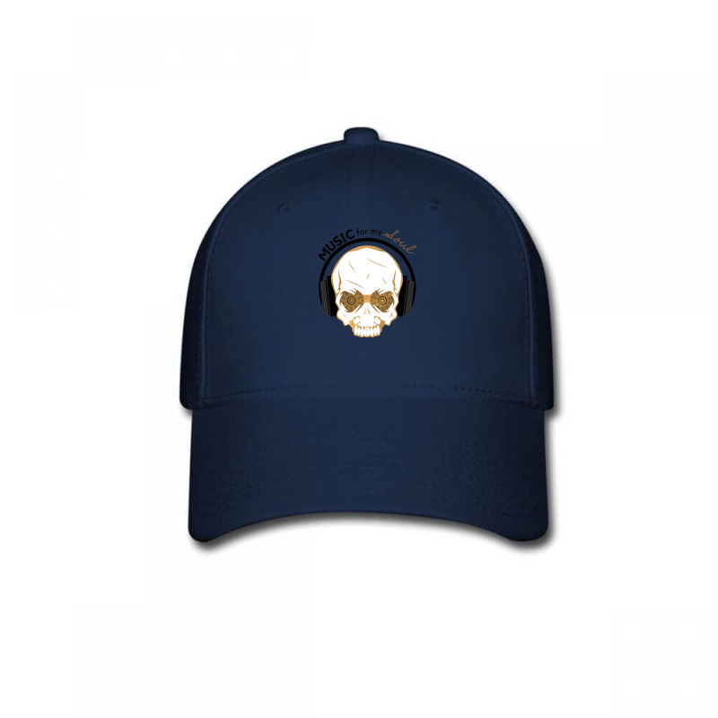 Be Music Of My Soul- Gold Human Skull With Black Mandala Eyes And Head Baseball Cap by JefferyJohnson | Artistshot