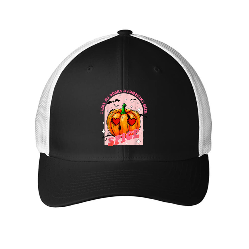 Spooky Pink Pumpkin Spicy Book Funny Halloween Costume T Shirt Mesh Cap | Artistshot