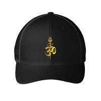 Om Lord Shiva Divine Spear Trident Trishul T Shirt Mesh Cap | Artistshot