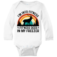 I'm Into Fitness Fit'ness Deer In My Freezer Long Sleeve Baby Bodysuit | Artistshot