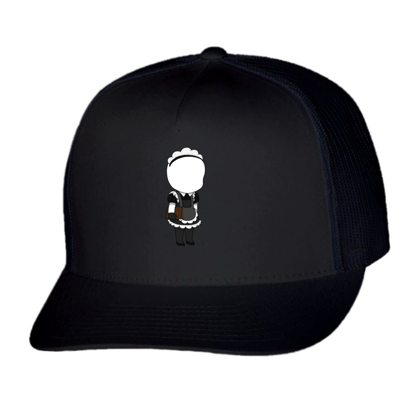 Slenderman Maid Chibi Trucker Cap | Artistshot